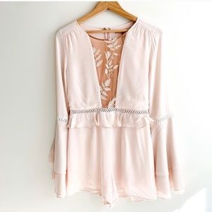 For Love and Lemons light pink romper